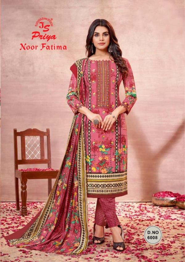 Js Priya Noor Fatima Vol-6 Cotton Designer Excluisve Dress Material